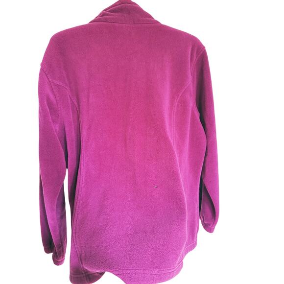 Columbia Women’s Benton Springs Fleece Full Zip Jacket 1X Pink Winter Layer - Picture 10 of 11